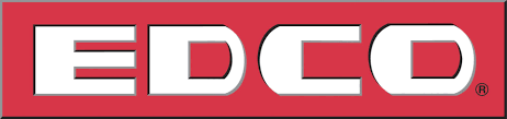 A red and white logo with the letters dd