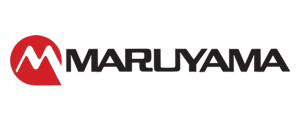 A black and white logo of maruya