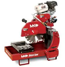 A red machine with a motor and engine on it