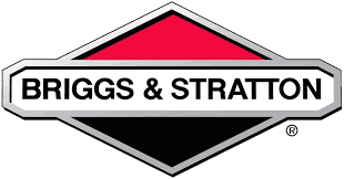 A red and black diamond shaped logo for briggs & stratton.