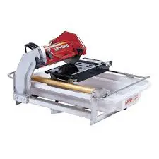 A picture of a tile saw on top of a table.