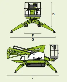 A drawing of two different types of lifts.