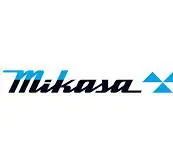 A logo of mikasa, which is an american company.