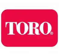 A red and white logo of toro.
