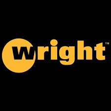 A black and yellow logo for wright