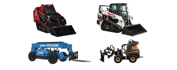 Collection of four small construction machines